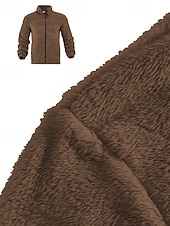 economico giacca sportiva-Per uomo Giacca Invernale Cappotto Teddy Giacca Casual Vacanza Quotidiano Caldo Tasca Autunno Inverno Semplice Moda Classico Collo alla coreana Regolare Nero Blu marino Marrone Cachi Grigio scuro