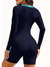 economico Rash Guards Interi-Per donna Muta da Immersione Rash Guard Costume da bagno Set di costumi da bagno Astratto Con zip Imbottitura rimovibile Cerniera Frontale Protezione Solare UV UPF50+ Ultra Leggero (UL) Manica Lunga