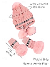 رخيصةأون قبعات نسائية-مجموعة قبعات وقفازات محبوكة لعيد الميلاد للنساء، متوفرة بألوان متعددة، مريحة وأنيقة، مثالية للأنشطة الخارجية في الشتاء وهدايا العطلات