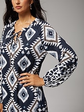 halpa Mekot-boho abstrakti eläinkuvioinen maximekko