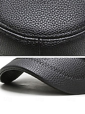 رخيصةأون قبعات رجالية-قبعة شتوية للرجال من الجلد الصناعي مع أغطية أذن قابلة للطي - أنيقة ودافئة ومريحة للطقس البارد - مثالية للأنشطة الخارجية والارتداء اليومي