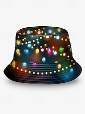 halpa Naisten hatut-Miesten jouluinen kalahattu - useita värejä, LED-valokuvio, polyesterimateriaalia, täydellinen juhla-asuihin ja juhliin