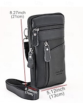 preiswerte Taschen für Herren-Herren-Umhängetasche und Gürteltasche aus echtem Leder – vielseitig einsetzbar, stilvolles Design, strapazierfähig, in verschiedenen Farben erhältlich, für Alltag und Reisen