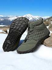 economico Stivali di neve e inverno-scarpe da trekking sulla neve impermeabili da donna con calzata larga – scarpe invernali calde e antiscivolo per passeggiate sulla neve, trekking, campeggio e viaggi con tempo freddo