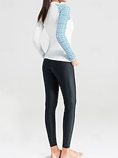 tanie Rash guardy One Piece-Damskie Rashguard 2-częściowy Spodnie do stroju kąpielowego Koszulka surfingowa Pasek UPF50+ Oddychający Długi rękaw Kombinezony nurkowe Surfing Kajakarstwo Nurkowanie z rurką Zima