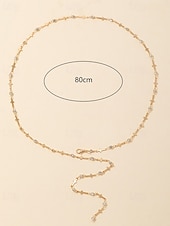 preiswerte Halsketten &amp; Anhänger-1 Stück Halskette Y Halskette For Damen Kristall Straße Geschenk Täglich Legierung Klassisch Kreuz