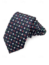 זול עניבות ועניבות פרפר לגברים-עניבות חג המולד לגברים, דוגמאות חגיגיות, משבצות אדומות וירוקות, פתיתי שלג, מוכנות למתנה, עיצובים רבים למסיבות חג המולד וללבוש משרדי