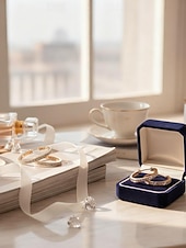 baratos Brinco Feminino-Brincos de argola elegantes com cristais transparentes brilhantes – brincos pendentes em aço inoxidável banhado a ouro e prata.