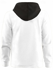 abordables Vestes Décontractées-Homme Veste Légère Veste Décontractée Veste à Capuche Extérieur Occasionnel Avec Poches Automne Hiver Bloc de Couleur Streetwear Quotidien À capuche Régulier Noir Blanche bleu marine Kaki Grise Veste