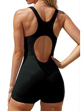 お買い得  ワンピースラッシュガード-女性用 ラッシュガード ワンピースサーフィンスーツ 水着 カラーブロッキング ジッパーを閉める 内蔵ブラ付き 取り外し式パッド UVサンプロテクション UPF50+ 超軽量(UL) ノースリーブ 長袖 スイムウェア ボディスーツ サーフィン カヌー ビーチ 夏