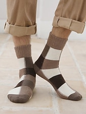 tanie Rękawiczki męskie-skarpetki męskie z mieszanki bawełny, zestaw 5 par, wiele opcji kolorystycznych i wzorów, wygodne i stylowe do noszenia na co dzień i zimą