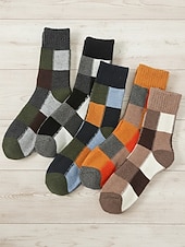 tanie Rękawiczki męskie-skarpetki męskie z mieszanki bawełny, zestaw 5 par, wiele opcji kolorystycznych i wzorów, wygodne i stylowe do noszenia na co dzień i zimą