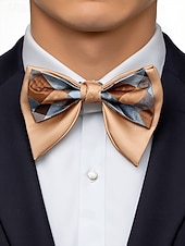 levne Svatba ACC-Pánský motýlek, vánoční barvy, stylový a elegantní, ideální pro formální události a sváteční setkání
