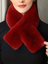preiswerte Schals für Damen-Unisex-Schal aus Kunstpelz, weiches und warmes Material, vielseitig tragbar, perfekt für Wintermode und als Weihnachtsgeschenk, in verschiedenen Farben erhältlich