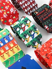 preiswerte Krawatten &amp;amp; Fliegen für Herren-Weihnachtskrawatte für Herren aus Polyester mit Weihnachtsmann-, Schneemann- und weihnachtlichen Motiven – festliche, verstellbare Fliege für Weihnachtsfeiern und festliche Anlässe