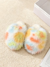 levne Dámské pantofle a žabky-Dámské pantofle s leopardím vzorem – měkká, útulná vnitřní obuv pro relaxaci, lenošení a pohodlí v chladném počasí