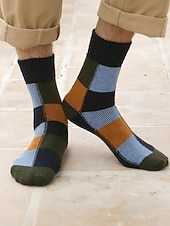 tanie Rękawiczki męskie-skarpetki męskie z mieszanki bawełny, zestaw 5 par, wiele opcji kolorystycznych i wzorów, wygodne i stylowe do noszenia na co dzień i zimą