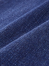 preiswerte Damenhosen-Damen-Jeanshose mit weitem Bein, Stretch-Gummibund vorne, schlankmachender Einsatz, lässig, Urlaub, Alltag, Frühling, Sommer, Herbst