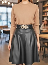 abordables Cinturón de mujer-Cinturón elástico para mujer con hebilla de aleación – elegante material de poliéster, ajuste regulable – perfecto para vestidos, atuendos casuales y formales