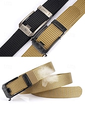 cheap Men's Belts-Men's Nylon Tactical Belt, Adjustable Size, Multiple Colors, Durable &amp; Stylish for Outdoor and Everyday Use