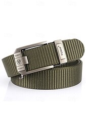 cheap Men's Belts-Men's Nylon Tactical Belt, Adjustable Size, Multiple Colors, Durable &amp; Stylish for Outdoor and Everyday Use
