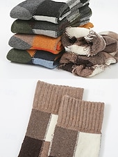 tanie Rękawiczki męskie-skarpetki męskie z mieszanki bawełny, zestaw 5 par, wiele opcji kolorystycznych i wzorów, wygodne i stylowe do noszenia na co dzień i zimą