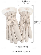 levne Dámské rukavice-Dámské nepromokavé nylonové rukavice s dotykovou obrazovkou, vícebarevné, měkké a teplé, ideální pro zimní a outdoorové aktivity