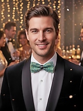 Недорогие Мужские украшения-мужской галстук-бабочка с кристаллами на Рождество, разноцветный, праздничный стиль, с узором из страз и бусин, идеально подходит для праздничных вечеринок и официальных мероприятий