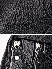 economico Borselli da uomo-marsupio da uomo in vera pelle - grande capacità, colori nero e caffè, molteplici stili di utilizzo, elegante e pratico per l'uso quotidiano