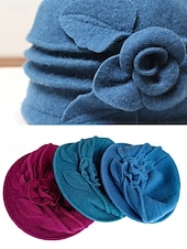 halpa Naisten hatut-Naisten villainen talvipipo kukkakuviolla, useita värejä, mukava ja tyylikäs jouluun ja kylmään säähän