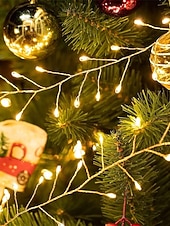 abordables Guirlandes lumineuses à brancher-Guirlande Lumières en Fil de Cuivre 8 Modes de Lumière Basse Tension Sécurité À Brancher Festival Mariage Fête Atmosphérique Accessoires Luminaires 3/6/10/15/30/50M