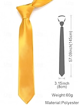 levne Vánoční doplňky-Pánská vánoční saténová kravata, dostupná v několika barvách, ideální pro sváteční večírky a zvláštní příležitosti, polyesterový materiál