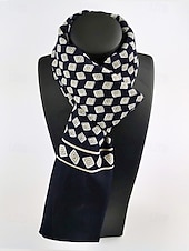 ieftine Cravate și papion pentru bărbați-Eșarfă bărbătească din poliester cu imprimeu floral paisley – design elegant, opțiuni multiple de culoare pentru ocazii formale și casual