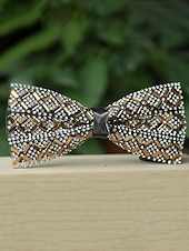 Недорогие Мужские украшения-мужской галстук-бабочка с кристаллами на Рождество, разноцветный, праздничный стиль, с узором из страз и бусин, идеально подходит для праздничных вечеринок и официальных мероприятий