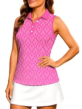 ieftine Cămașă pentru femei-Pentru femei Geometric Artă abstractă Rezervă de antrenament Cămașă Tricou sport Tricou POLO Fără manșon Sport UPF50+ Rezistent la UV Formator Dans Protecție UV Pilates Costum de Majoretă  Volei