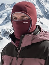 olcso Férfi kalapok-Férfi poliészter gyapjú símaszk és nyakmelegítő, szélálló, többszínű, ideális téli sportokhoz és szabadtéri tevékenységekhez