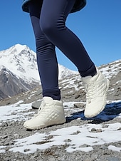 economico Stivali di neve e inverno-scarpe da trekking sulla neve impermeabili da donna con calzata larga – scarpe invernali calde e antiscivolo per passeggiate sulla neve, trekking, campeggio e viaggi con tempo freddo