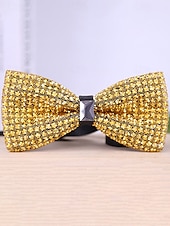 Недорогие Мужские украшения-мужской галстук-бабочка с кристаллами на Рождество, разноцветный, праздничный стиль, с узором из страз и бусин, идеально подходит для праздничных вечеринок и официальных мероприятий