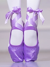 halpa Balettitossut ja -kengät-tyttöjen satiinista valmistetut balettitossut nauharemmillä - nuorten ammattilaisten harjoitteluun tarkoitetut tanssikengät lapsille ja teini-ikäisten balettiharjoitteluun