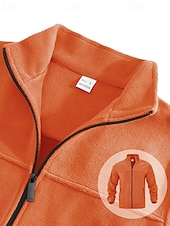 economico Giubbotti e cappotti da uomo-Per uomo Cappotto Invernale Giacca in Pile Giacca Casual All'aperto Quotidiano Calore Termico Tasca Cerniera completa Autunno Inverno Plaid Streetwear Sport e Outdoor Collo alla coreana Regolare