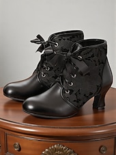  Naisten vihreät nauhakengät satiininauhalla ja pitsikorjauksilla – 1920-luvun elegantti vintage-tyyli, täydellinen syksyyn, talveen, juhliin ja erityistilaisuuksiin