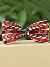 Недорогие Мужские украшения-мужской галстук-бабочка с кристаллами на Рождество, разноцветный, праздничный стиль, с узором из страз и бусин, идеально подходит для праздничных вечеринок и официальных мероприятий