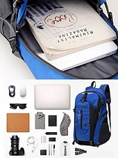 abordables Mochilas de Exterior-Mochila unisex de senderismo, disponible en varios colores, resistente y espaciosa, con correas ajustables para aventuras al aire libre.