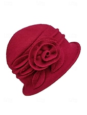 halpa Naisten hatut-Naisten villainen talvipipo kukkakuviolla, useita värejä, mukava ja tyylikäs jouluun ja kylmään säähän