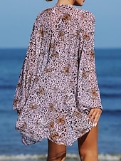 tanie 3-częściowy zestaw bikini-Kobiece bikini 3-częściowy strój kąpielowy szorty smukły bez pleców na wakacje plażowe ubranie kwiatowy dekolt V bez rękawów