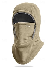 olcso Férfi kalapok-Férfi poliészter gyapjú símaszk és nyakmelegítő, szélálló, többszínű, ideális téli sportokhoz és szabadtéri tevékenységekhez