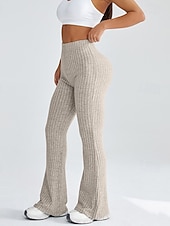 Χαμηλού Κόστους Γιόγκα κολάν &amp; καλσόν-Γυναικεία φωτισμένα κολάν Παντελόνια γυμναστικής Γιόγκα κολάν Έλεγχος κοιλιάς Ψηλή Μέση Αθλητικά Πιλάτες Παντελόνια Φούστες Συμπαγές Χρώμα Μαύρο Καφέ Γκρίζο Αθλητισμός Ρούχα Γυμναστικής