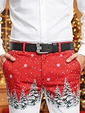abordables Cinturones de hombre-Cinturón de piel auténtica para hombre – diseño clásico con hebilla de acero inoxidable, perfecto para regalos de Navidad y para uso diario.