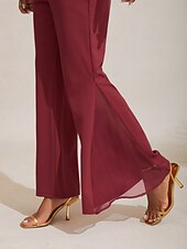 economico camicie, top e camicette-camicetta da donna in chiffon elasticizzato rosso natalizio, patchwork, manica 3/4, scollo a barca, primavera autunno