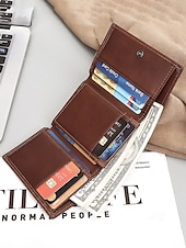 preiswerte Geldbörse damen-Hochwertige Herren-Ledergeldbörse – RFID-Schutz, verschiedene Farboptionen, schlankes und stilvolles Design für sicheres Reisen und den täglichen Gebrauch